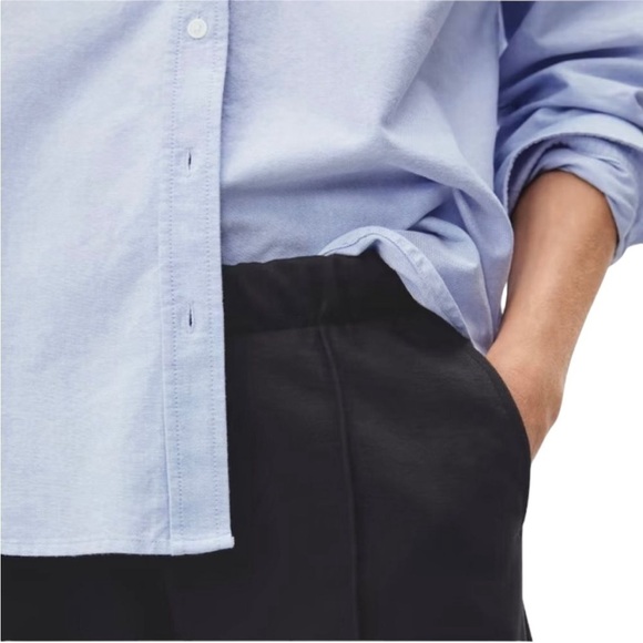 Everlane Black The Dream Pant Elastic Waist Tapered Leg Size Small NWT - Picture 2 of 16